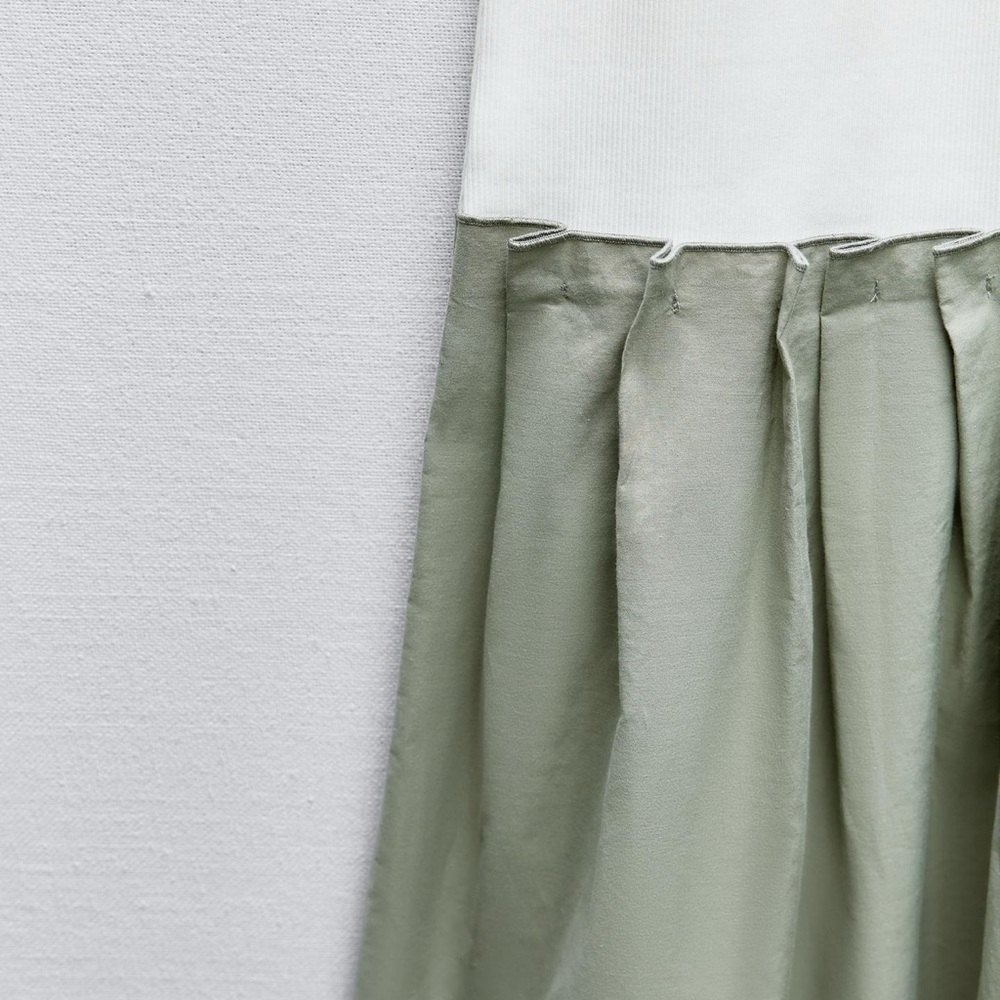 ZARA contrasting midi dress - Picture 6 of 9